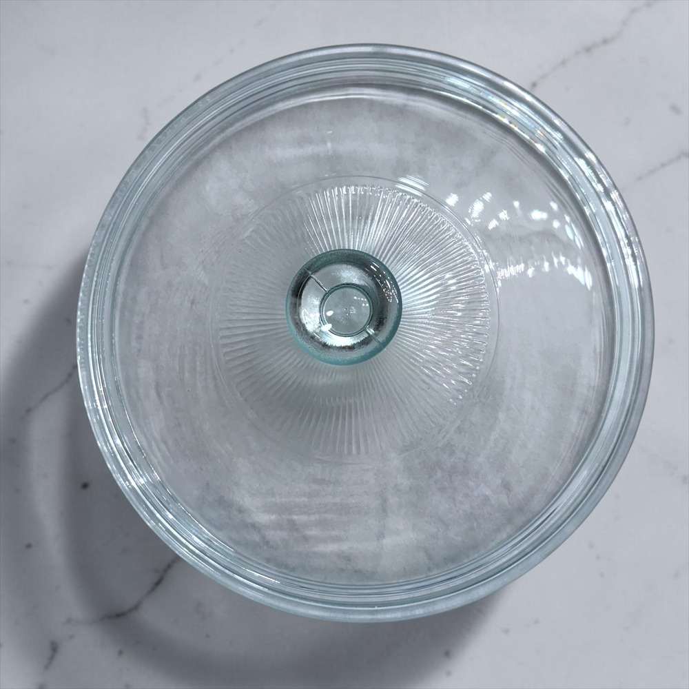 Vintage 33 Pyrex 623C.A Clear Glass Lid Sunburst Ribbed Replacement